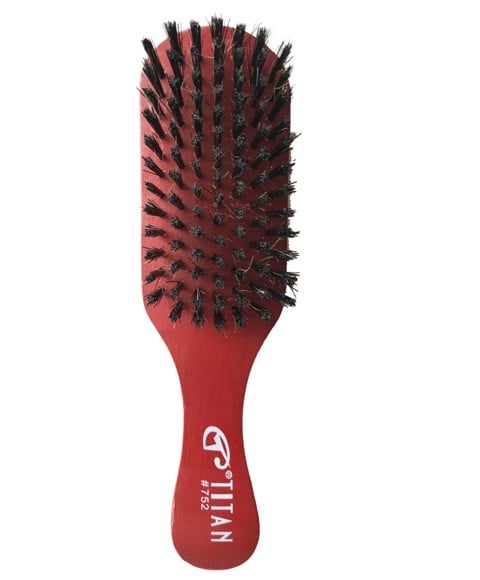 BROSSE À CHEVEUX À POILS DOUX EN BOIS TITAN 752