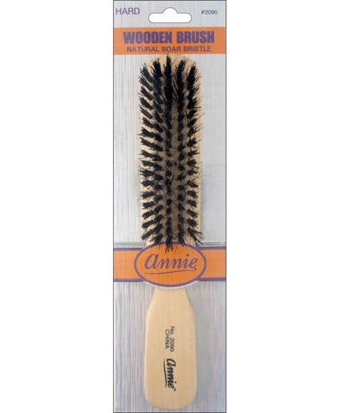 BROSSE EN BOIS EN POILS DE SANGLIER NATURELS ANNIE HARD 2090