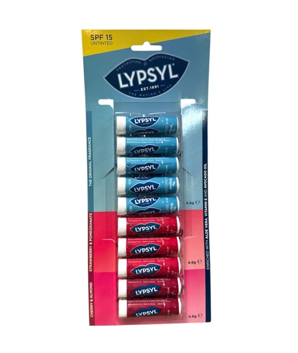 CARTE À SUSPENDRE ASSORTIMENT DE BAUME À LÈVRES LYPSYL SPF15 