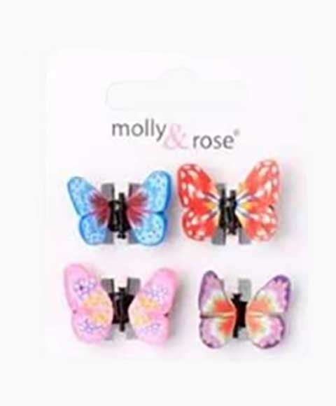 CARTE DE 4 MINI PINCES PAPILLON FIMO 4190