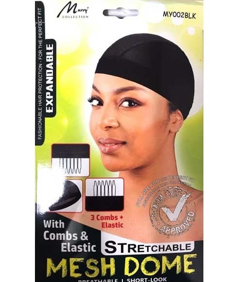 CASQUETTE DÔME EN MAILLE DE LA COLLECTION MURRY AVEC PEIGNES ET ÉLASTIQUE