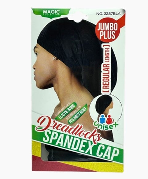 CASQUETTE UNISEXE EN SPANDEX DREADLOCKS DE LA COLLECTION MAGIC 2287BLA