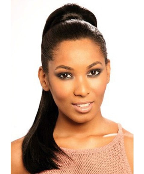 CHERISH SYN DRAWSTRING LONDON GIRL PONYTAIL