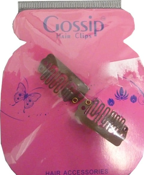 CLIPS DE TISSAGE GOSSIP BROWN 2PCS 