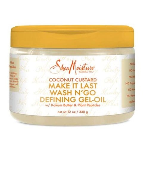COCONUT CUSTARD MAKE IT LAST WASH N GO DEFINING GEL OIL 