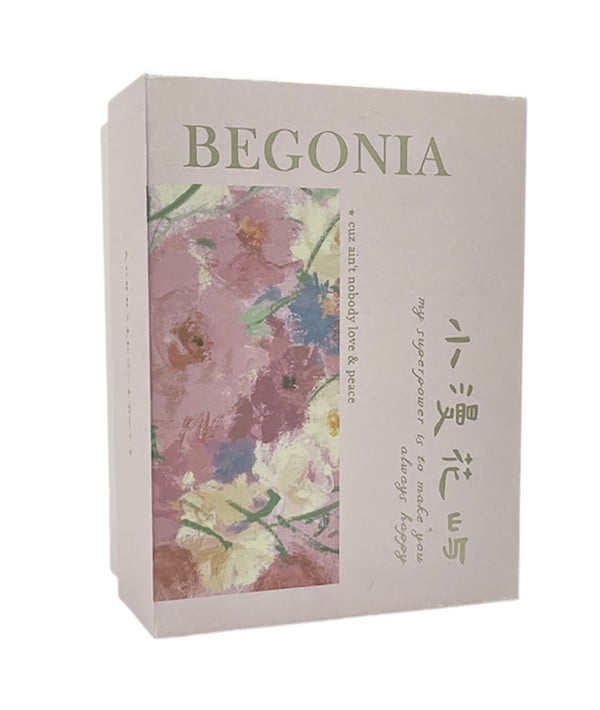 COFFRET CADEAU BOUGIE À THÉ BEGONIA 