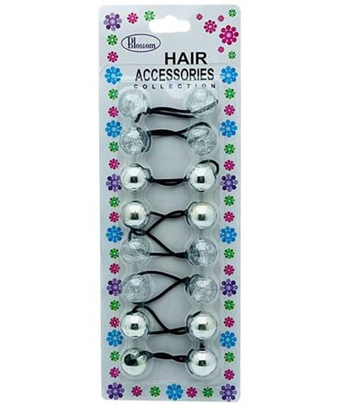COLLECTION D'ACCESSOIRES POUR CHEVEUX BLOSSOM QUEUE DE CHEVAL PPP11SIL 
