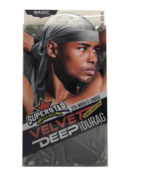 COLLECTION MAGIC SUPERSTAR VELVET DEEP WAVE DURAG 4803GRA