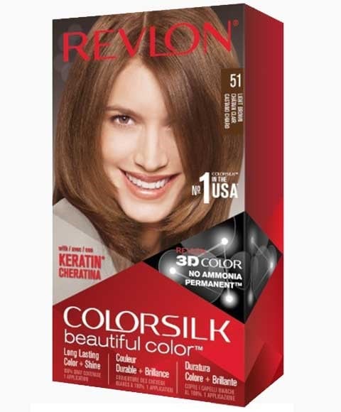 COLORSILK BELLE COULEUR COULEUR PERMANENTE DE CHEVEUX 51 BR CLAIR