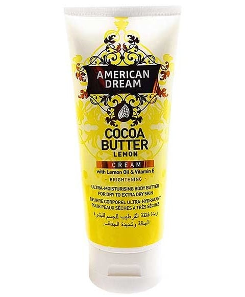 CRÈME AU BEURRE DE CACAO AMERICAN DREAM AU CITRON