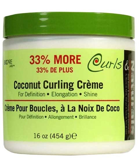CRÈME DE CURLING À LA NOIX DE COCO CURLS 