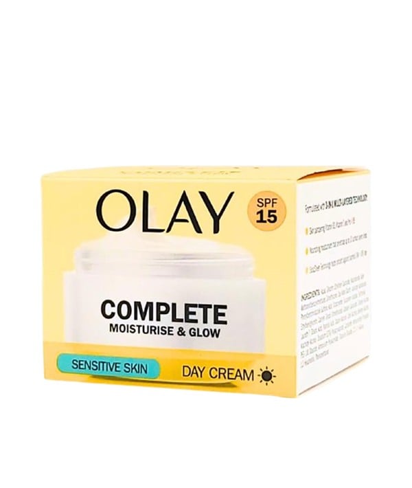 CRÈME DE JOUR COMPLÈTE HYDRATATION ET ÉCLAT POUR PEAU SENSIBLE OLAY
