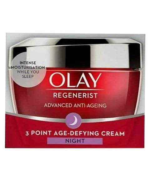 CRÈME DE NUIT DÉFIANT L'ÂGE EN 3 POINTS OLAY REGENERIST