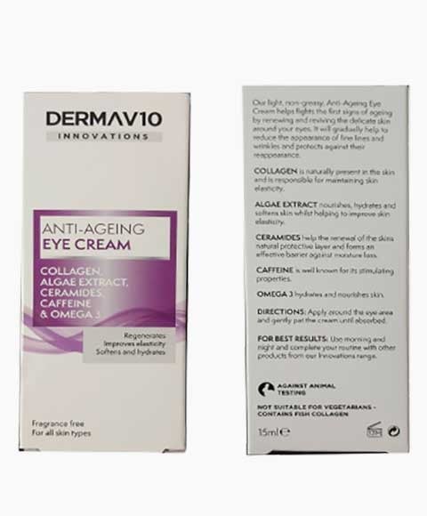 CRÈME POUR LES YEUX ANTI-ÂGE DERMA V10