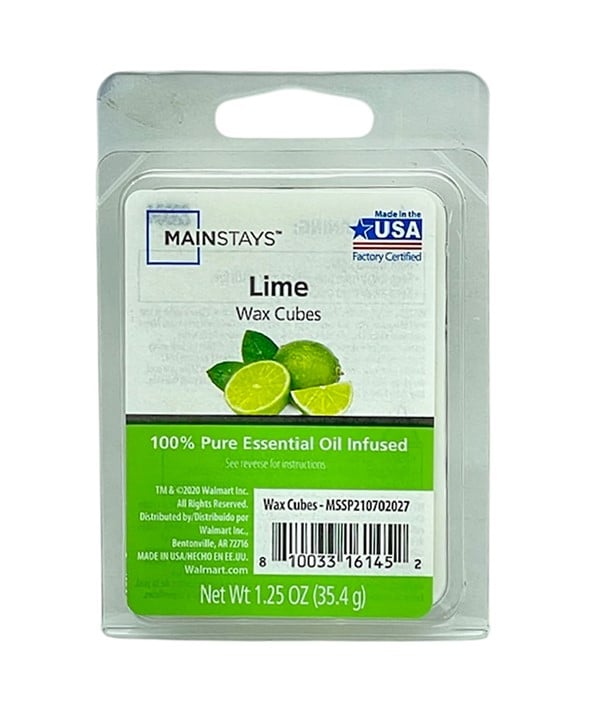 CUBES DE FONTE DE CIRE INFUSÉES À L'HUILE ESSENTIELLE LIME 