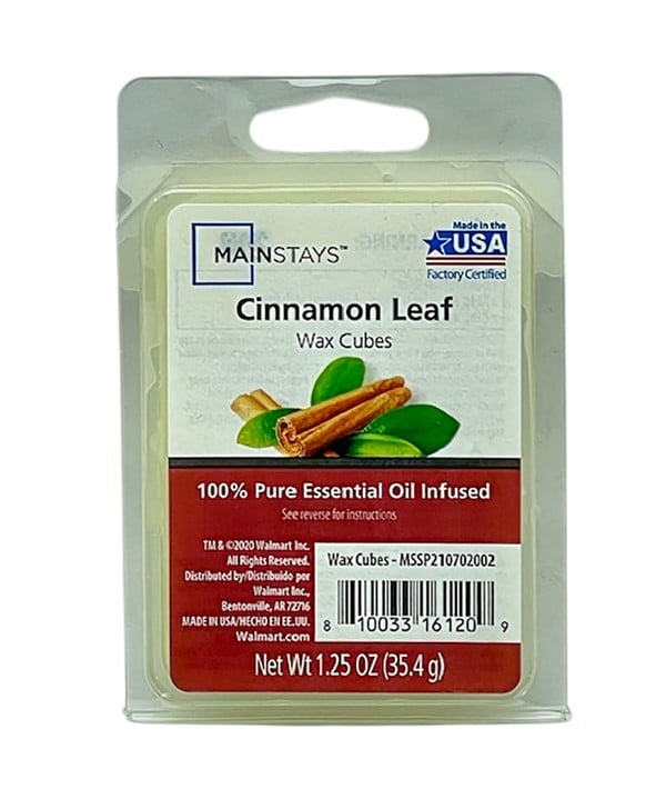 CUBES FONDANTS DE CIRE INFUSÉS À L'HUILE ESSENTIELLE FEUILLE DE CANNELLE 