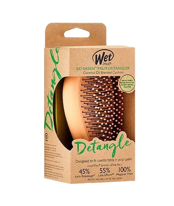 Démêlant à paume à coussin mélangé à l'huile de noix de coco GO GREEN 
