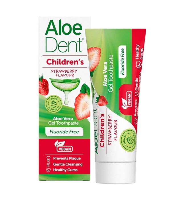 DENTIFRICE ALOEDENT À L'ALOE VERA SANS FLORURE POUR ENFANTS S