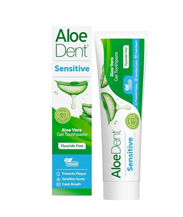 DENTIFRICE ALOEDENT SENSITIVE À L'ALOE VERA SANS FLUORURE
