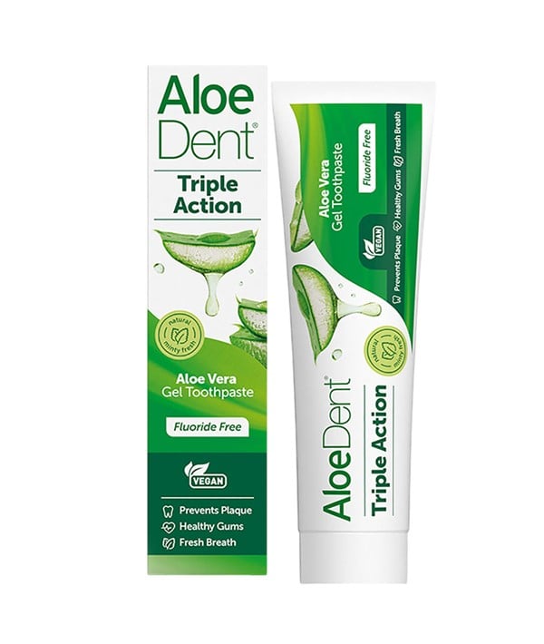 DENTIFRICE ALOEDENT TRIPLE ACTION SANS FLUORURE 