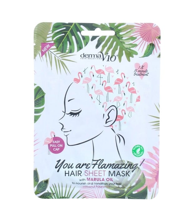 DERMA V10 MASQUE EN FEUILLE DE CHEVEUX FLAMAZING 