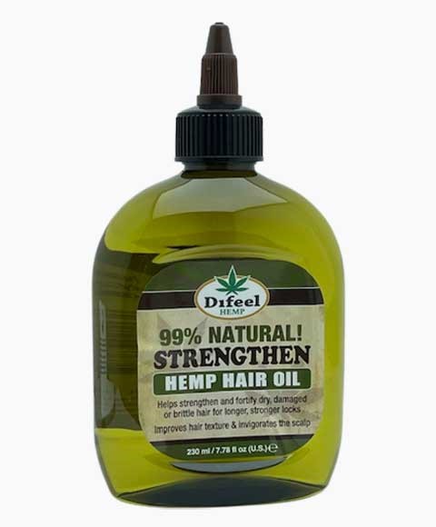 DIFEEL HEMP 99 POUR CENT D'HUILE CAPILLAIRE DE CHANVRE RENFORCÉE NATURELLE