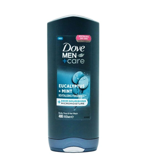 DOVE MEN PLUS CARE EUCALYPTUS MENTHE CORPS VISAGE CHEVEUX 