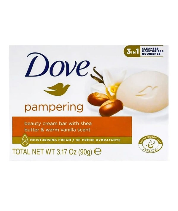 DOVE PAMPERING BEAUTY CREAM BARRE 3 EN 1 AU BEURRE DE KARITÉ AN