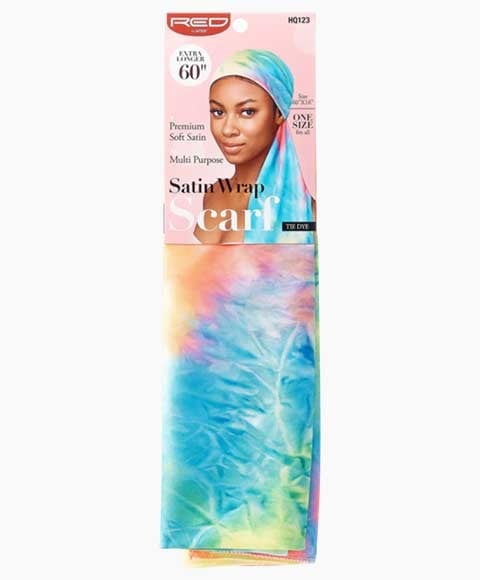 Écharpe polyvalente en satin Tie Dye HQ123 