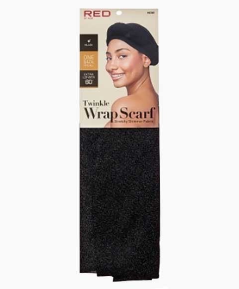 ÉCHARPE RED BY KISS TWINKLE WRAP HQ181 NOIR 