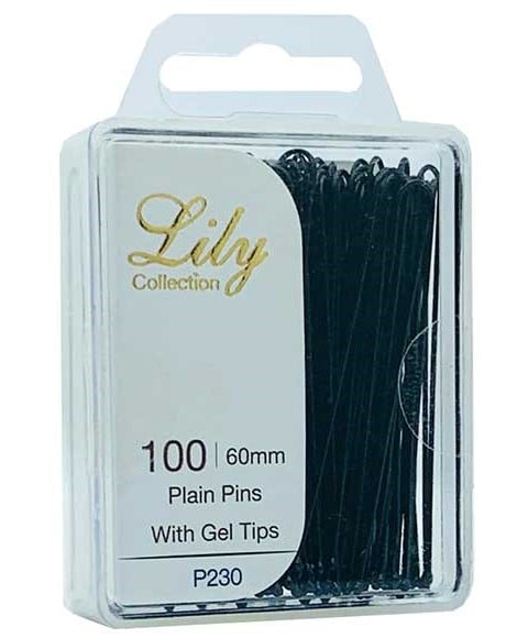 ÉPINGLE À CHEVEUX LISSES COLLECTION LILY AVEC POINTS EN GEL P230 