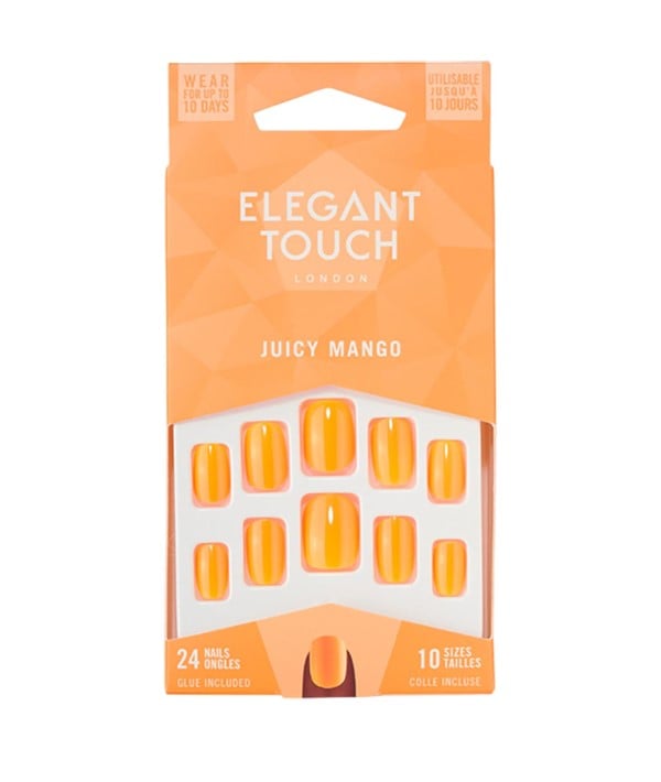 ELEGANT TOUCH JUICY MANGO NAIL AVEC COLLE