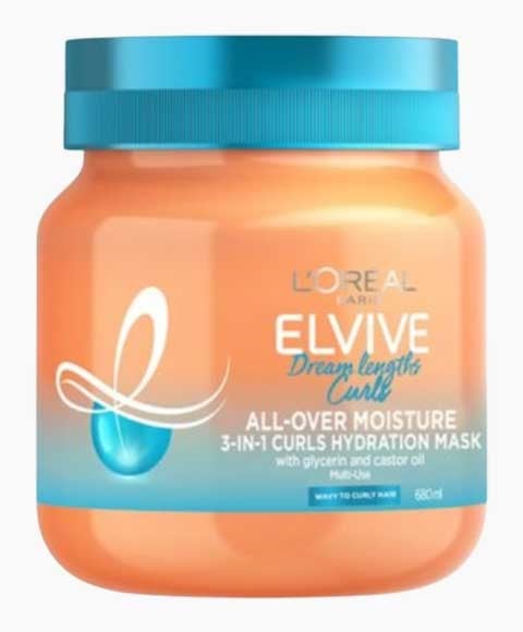 ELVIVE DREAM LENGTH CURLS MASQUE HYDRATATION SUR TOUTE L'HUMIDITÉ