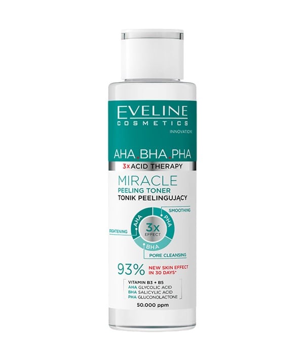 EVELINE 3 X ACID THERAPY AHA BHA PHA MIRACLE PEELING TONIQUE