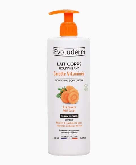 EVOLUDERM LAIT CORPS NOURRISSANT À LA CAROTTE