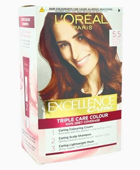 EXCELLENCE CREME TRIPLE CARE COULEUR 5.5 ACAJOU NATUREL B