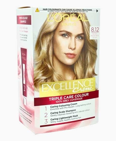 EXCELLENCE CREME TRIPLE CARE COULEUR 8.12 NATUREL GIVRÉ B