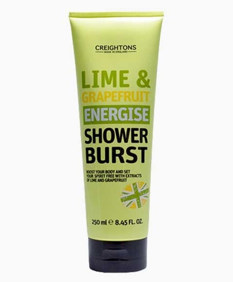 Explosion de douche énergisante au citron vert et au pamplemousse 