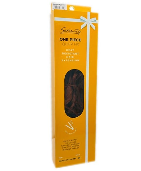 EXTENSION DE CHEVEUX À CLIPS BOUCLÉS UNE PIÈCE 