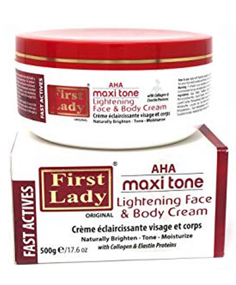 FIRST LADY AHA MAXI TONE CRÈME ÉCLAIRCISSANTE VISAGE ET CORPS