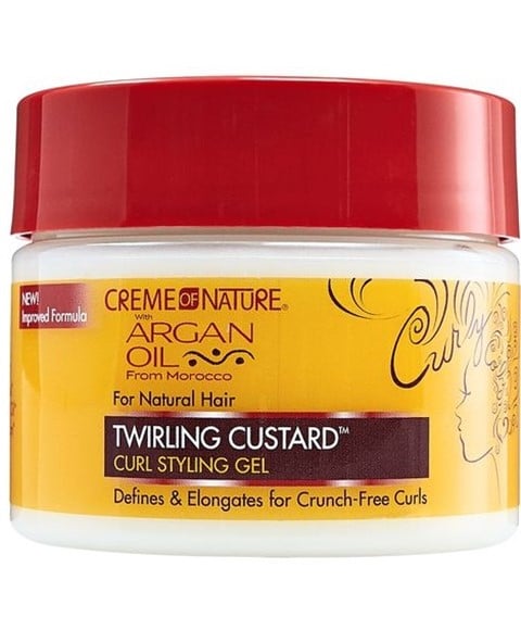 GEL COIFFANT POUR BOUCLES TWIRLING CUSTARD À L'HUILE D'ARGAN 