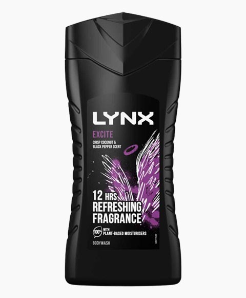 Gel douche pour le corps EXCITE CRISP, parfum de noix de coco et de poivre noir 