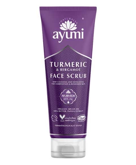 Gommage visage au curcuma et à la bergamote AYUMI NATURALS 