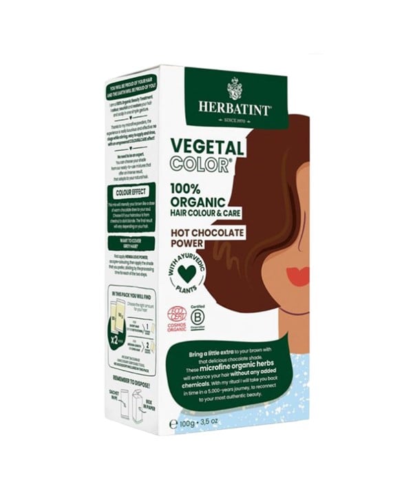HERBATINT COLORATION VÉGÉTALE BIOLOGIQUE CHOCOLAT CHAUD PUISSANCE 