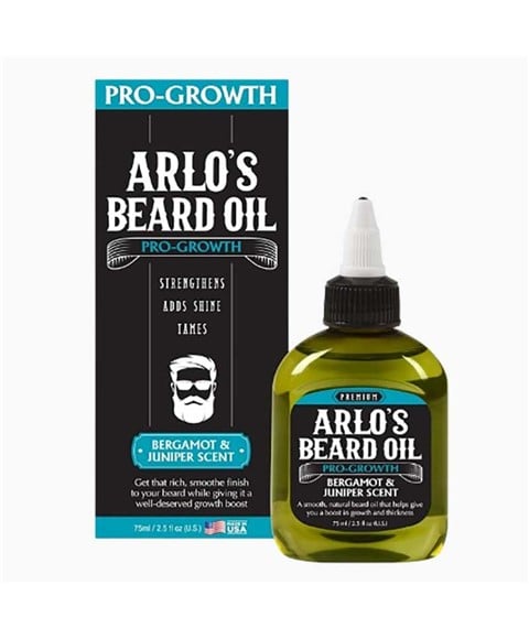 HUILE À BARBE ARLOS PRO GROWTH AU PARFUM DE BERGAMOTE ET DE GENÉVIER