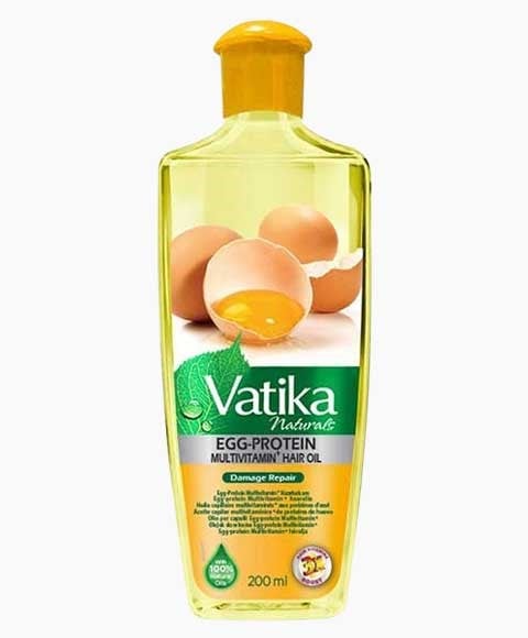 HUILE CAPILLAIRE MULTIVITAMINE AUX PROTÉINES D'OEUF VATIKA NATURALS