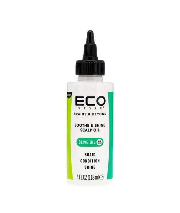 HUILE D'OLIVE ECO STYLE APAISE ET BRILLANT HUILE DU CUIR CHEVELU 