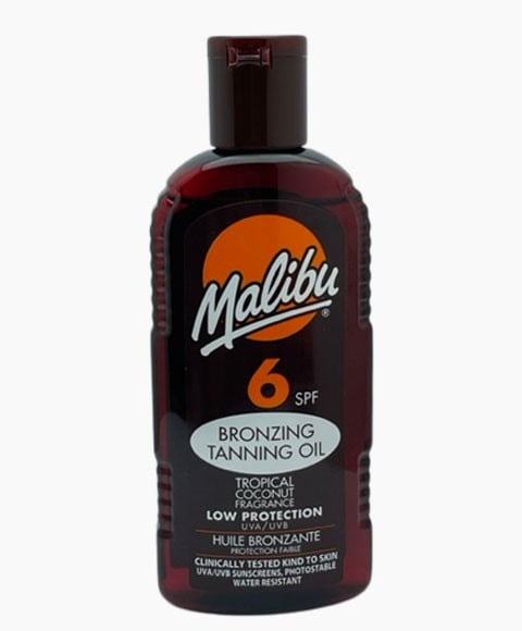 HUILE DE BRONZAGE BRONZANTE PARFUM DE NOIX DE COCO TROPICALE SPF6 