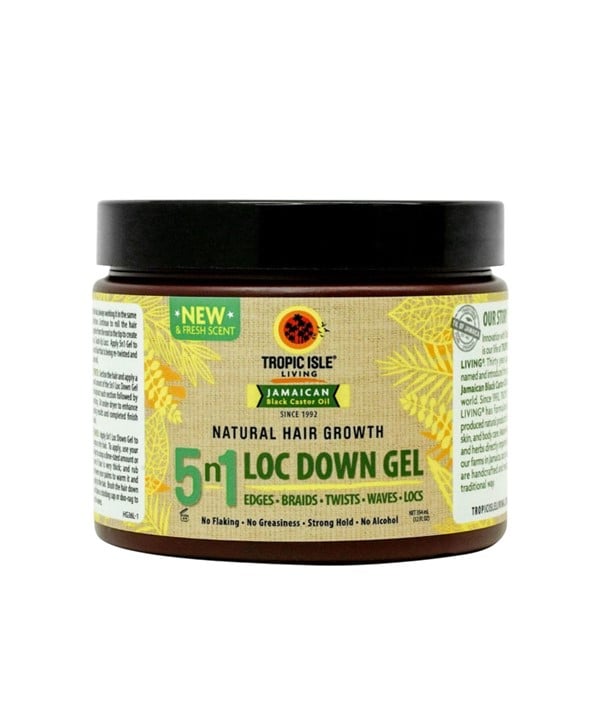 HUILE DE RICIN NOIRE JAMAÏCAINE 5 N 1 GEL LOC DOWN
