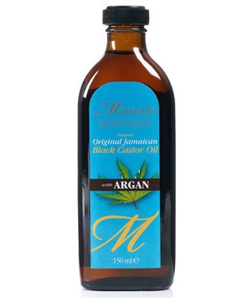 HUILE DE RICIN NOIRE JAMAÏCAINE ORIGINALE NATURELLE À L'ARGAN